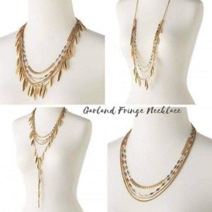 NIB Retired Versatile Garland gold necklace